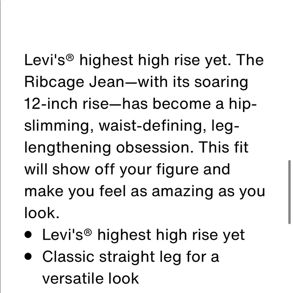 Levi’s Ribcage Straight Jeans - Picture 10 of 11
